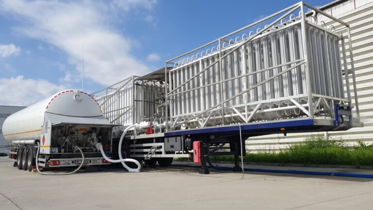 mobilna stacja regazyfikacji naczepa